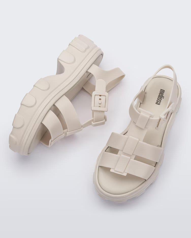 Ella Beige Platform Sandal - Melissa