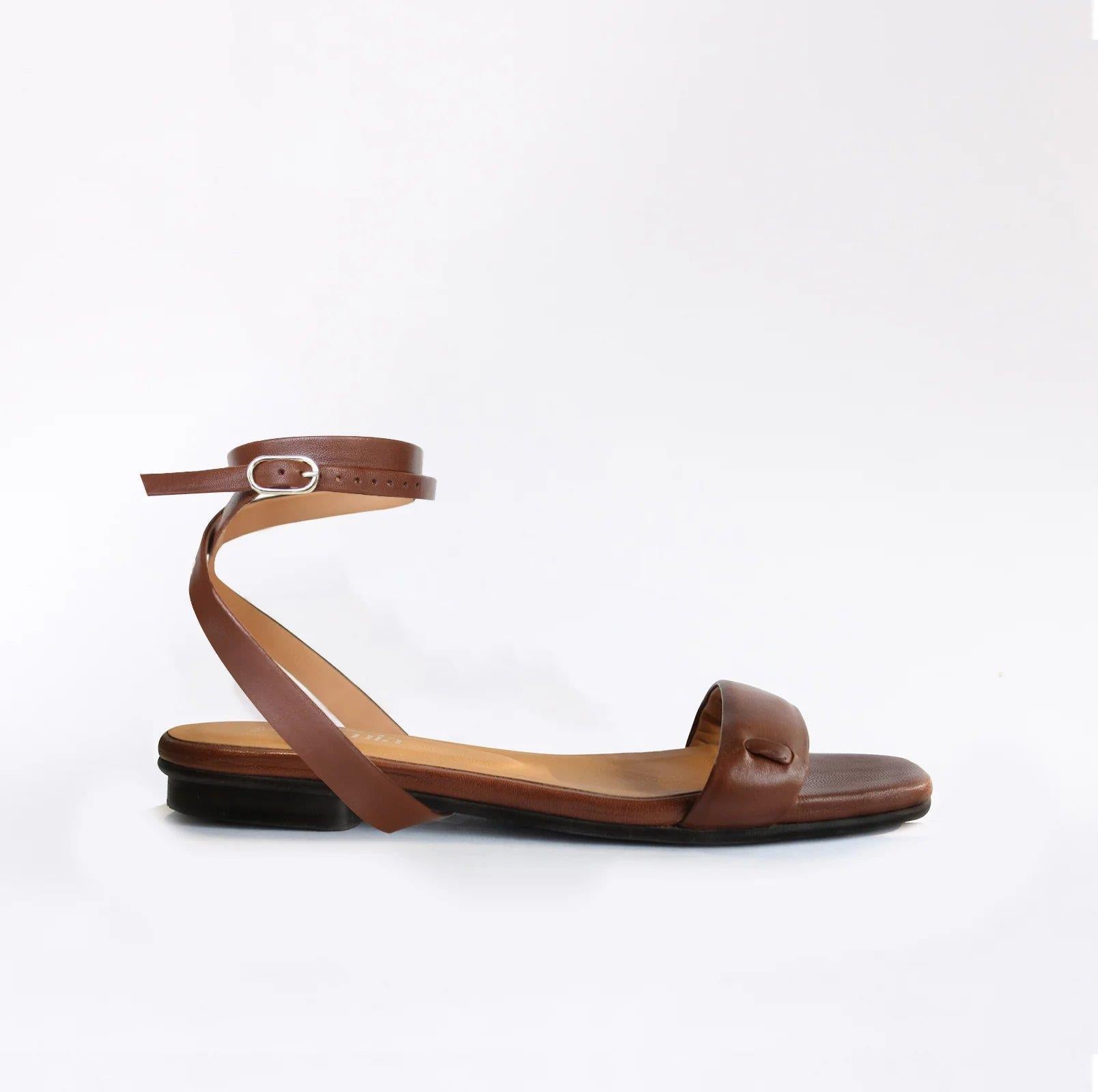 Flat Swap Sandal Chocolat - Camia