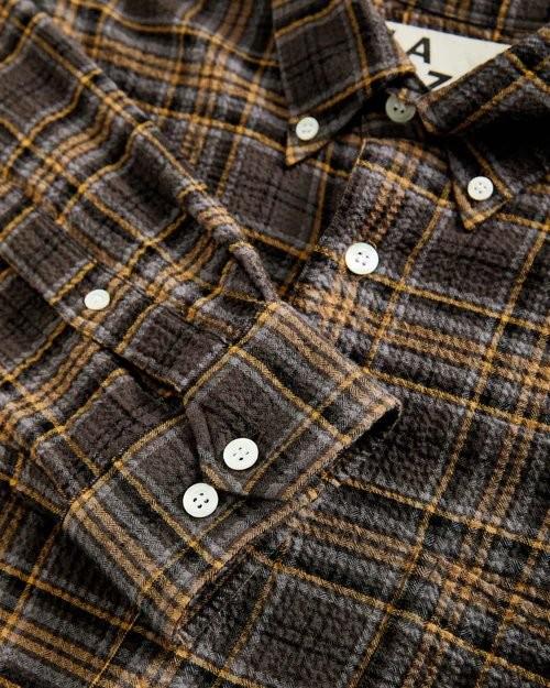 Bastos Brown Checks Shirt