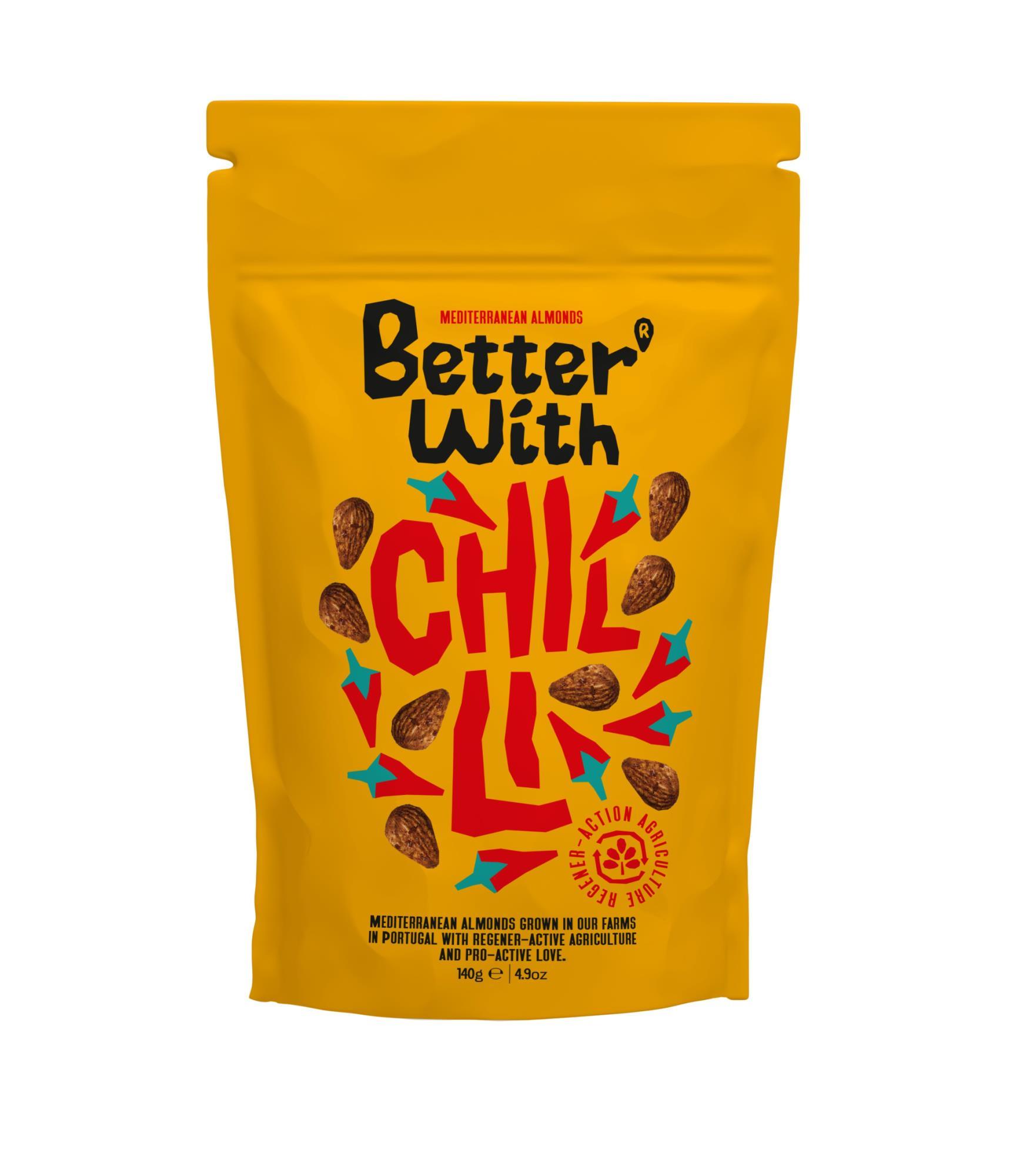 Better With Chili Almonds 140g - Better With