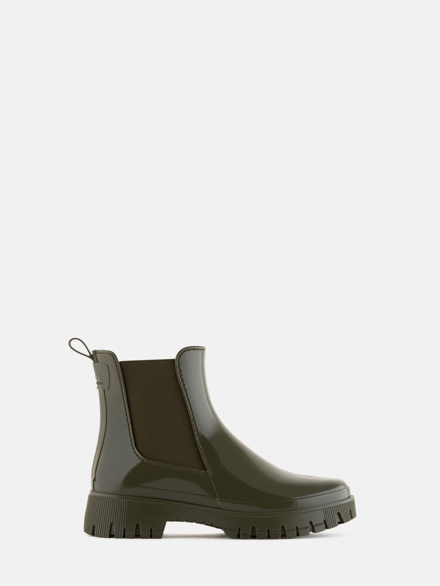 PEACHY Vegan Millitary Green Ankle Boots