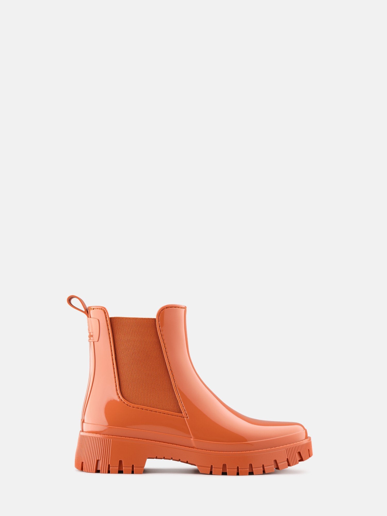 PEACHY Vegan Orange Ankle Boots