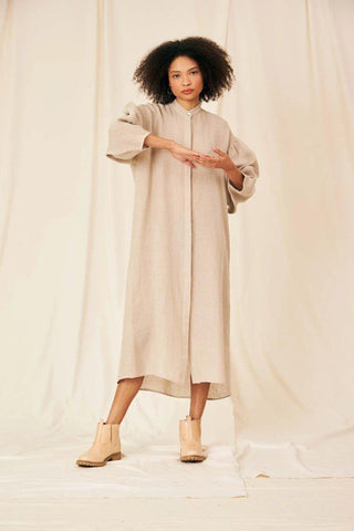 Beatriz Linen Gaze Chemise - Flavia Aranha