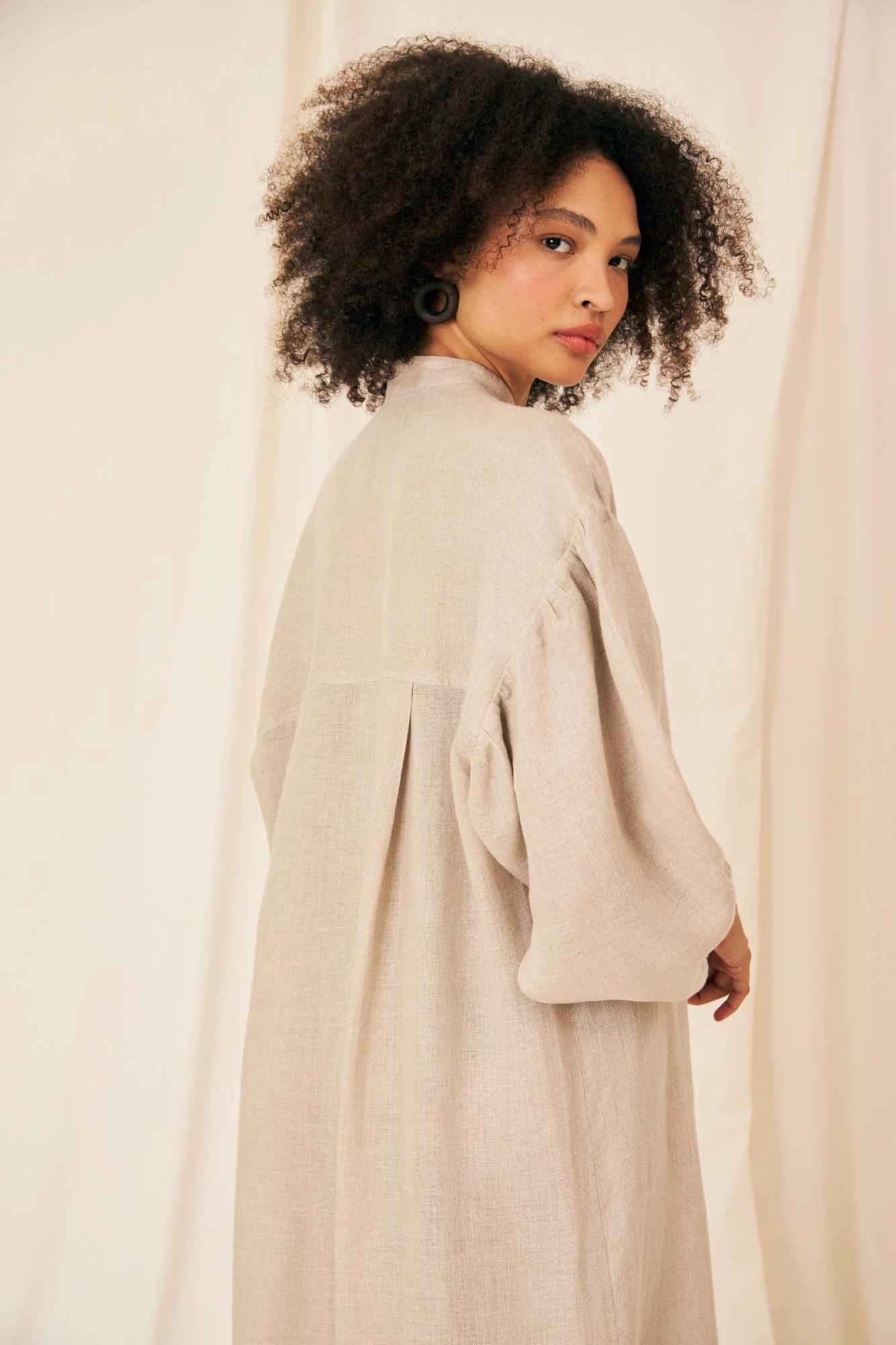 Beatriz Linen Gaze Chemise - Flavia Aranha