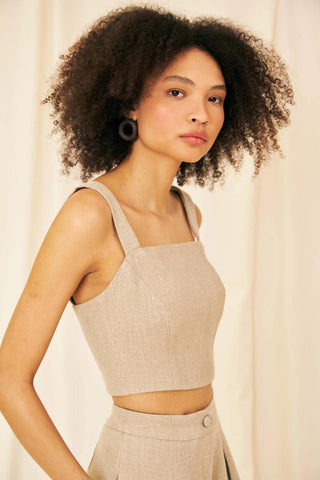 Vanessa Linen Tailoring Top - Flavia Aranha