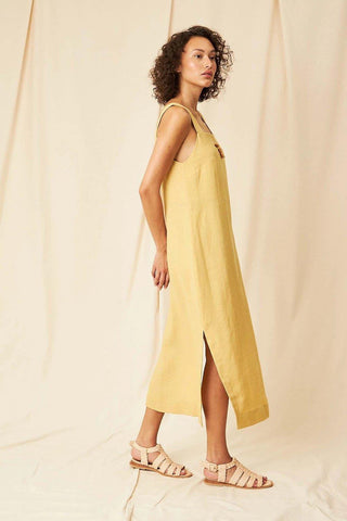 Helen Linen Cambraia Midi Dress - Flavia Aranha