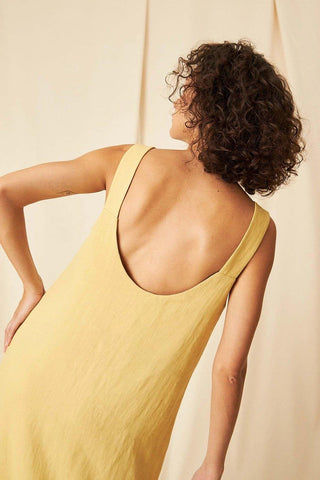 Helen Linen Cambraia Midi Dress - Flavia Aranha