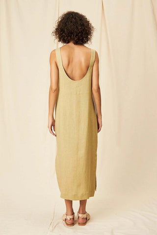 Helen Linen Cambraia Midi Dress - Flavia Aranha
