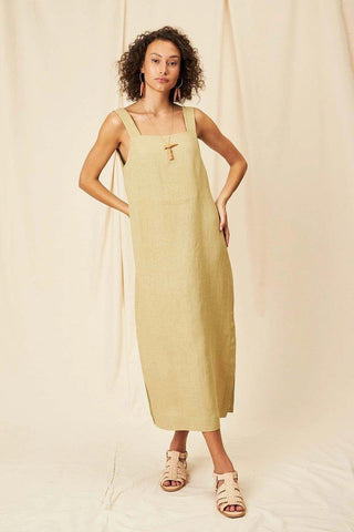 Helen Linen Cambraia Midi Dress - Flavia Aranha