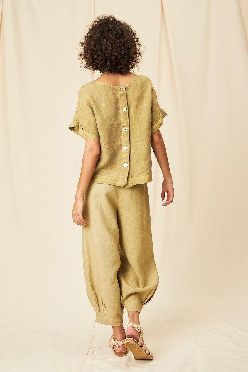 Carmem Linen Gauze Blouse - Flavia Aranha