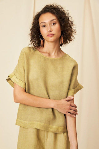 Carmem Linen Gauze Blouse - Flavia Aranha