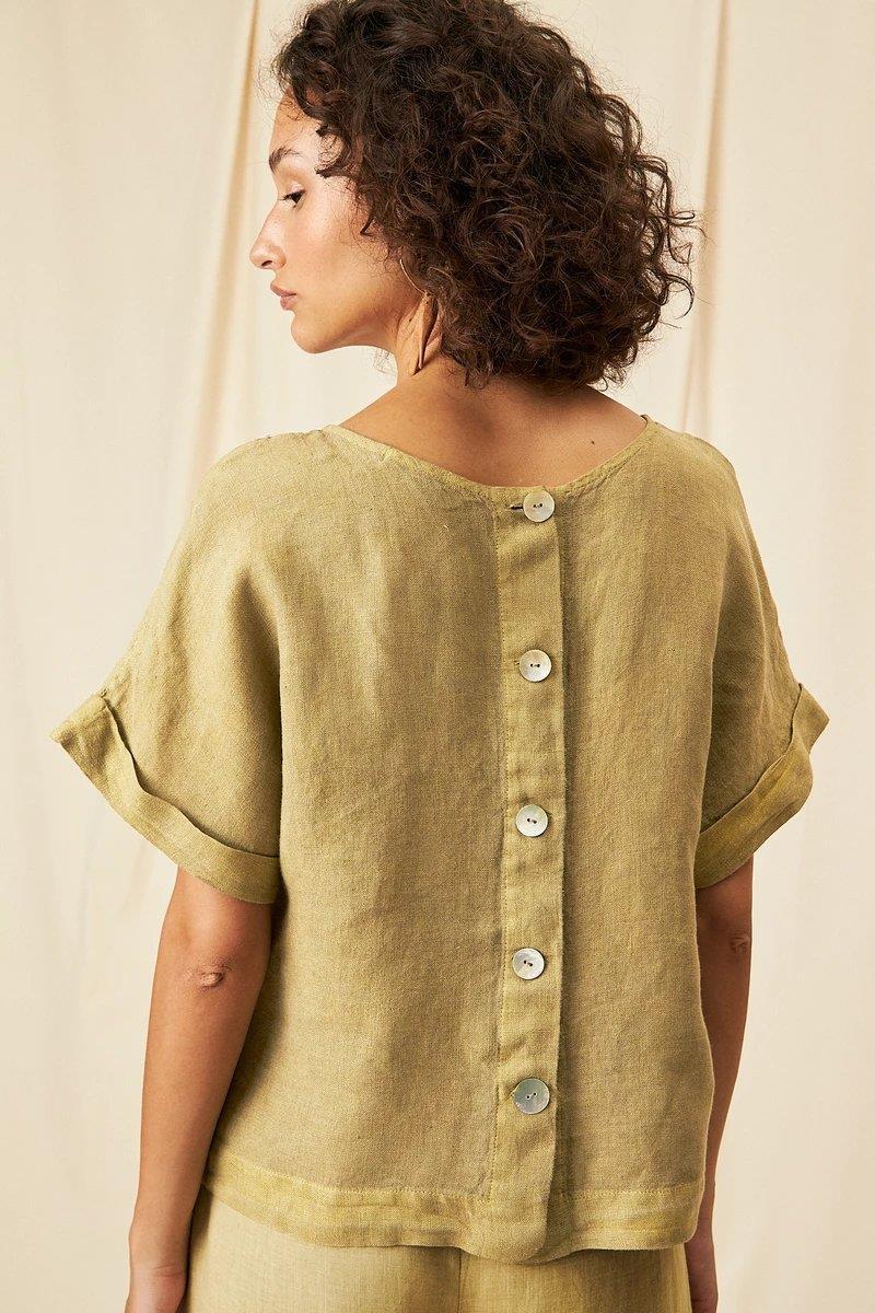 Carmem Linen Gauze Blouse - Flavia Aranha