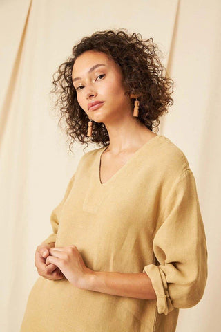 Adelaide Linen Gauze Dress - Flavia Aranha