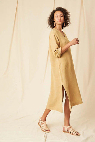 Adelaide Linen Gauze Dress - Flavia Aranha
