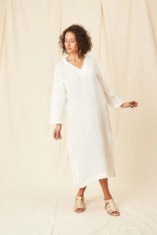 Adelaide Linen Gauze Dress - Flavia Aranha