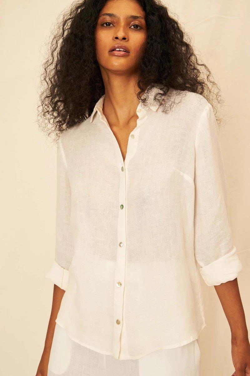 Clarice Linen Gauze Shirt - Flavia Aranha