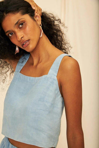 Helena Linen Tank Top - Flavia Aranha