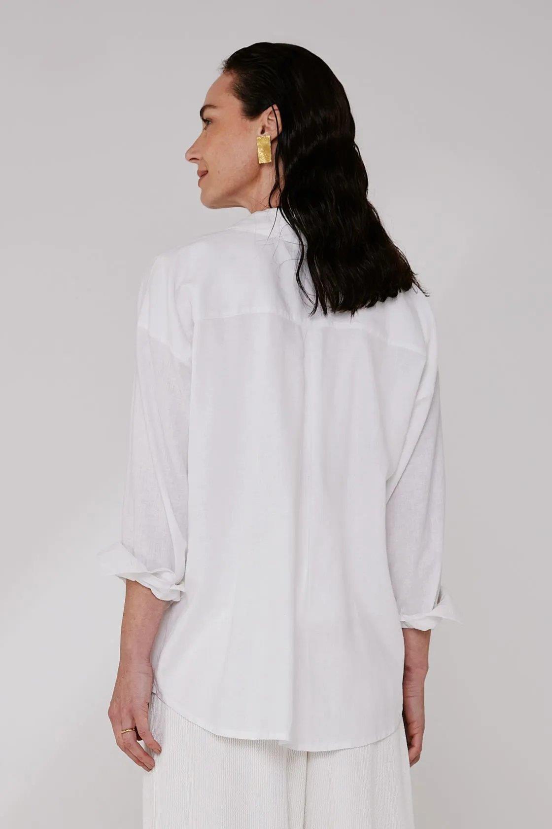 Ella Linen Dye Shirt - Yogini