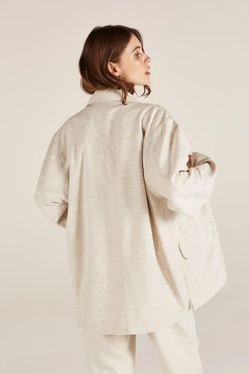 Antonia Raw Linen Jacket - Yogini