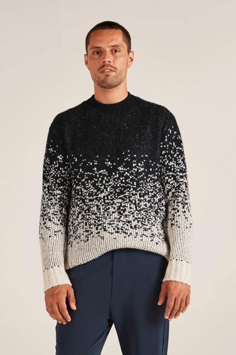 Denver Knitted Sweatshirt Black - Yogini