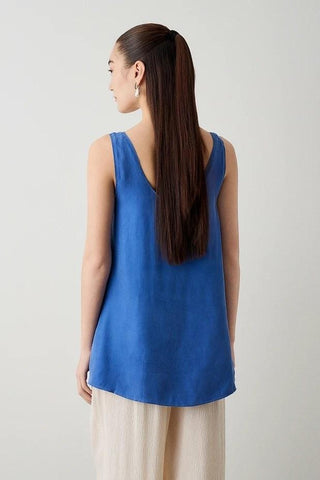 Catherine Modal Navy Short Sleeve Shirt - Yogini