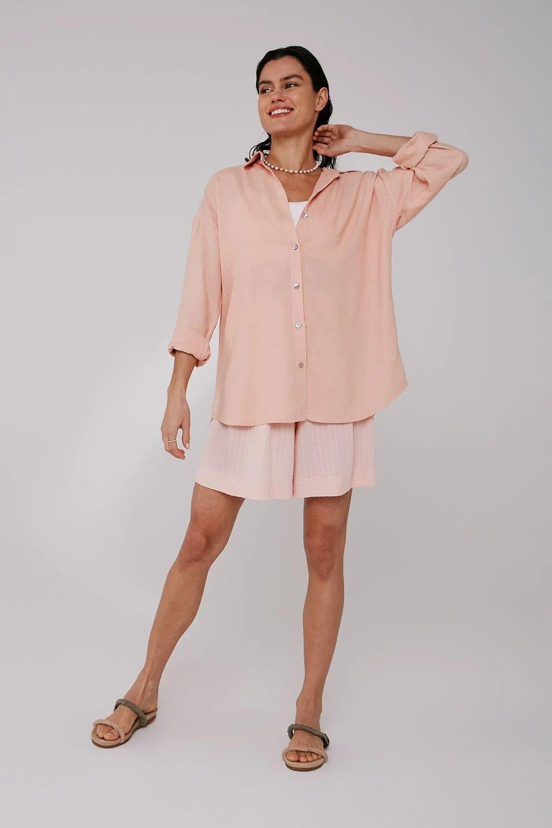 Bella Flowing Rose Shorts - Yogini