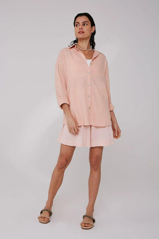 Bella Flowing Rose Shorts - Yogini