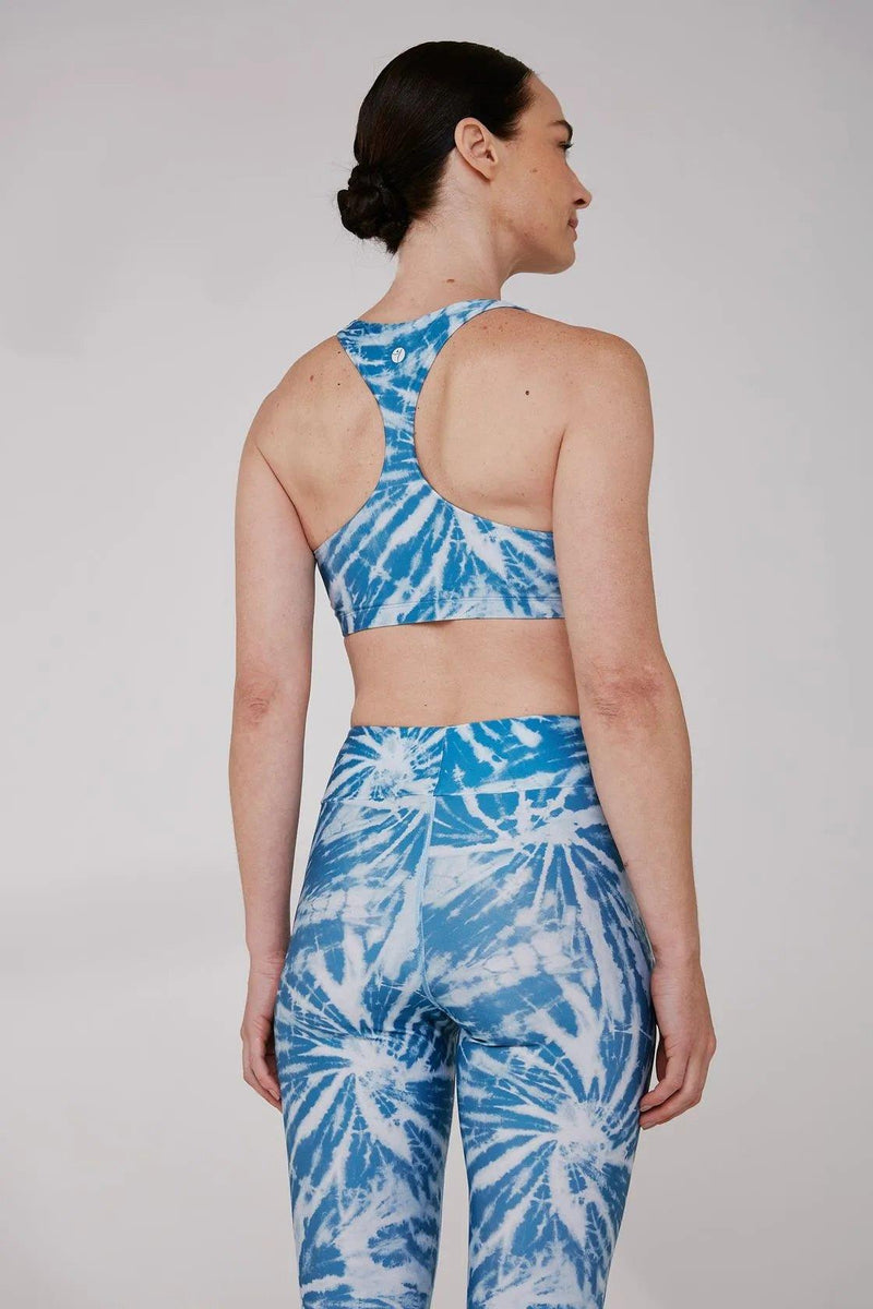 Jelly Fish Blue Printed Fitness Top - Yogini