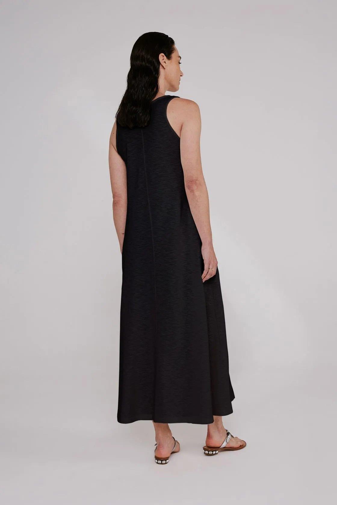 Noah Black Midi Dress - Yogini