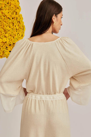 Greta Mesh Blouse with Wide Sleeves - Flavia Aranha