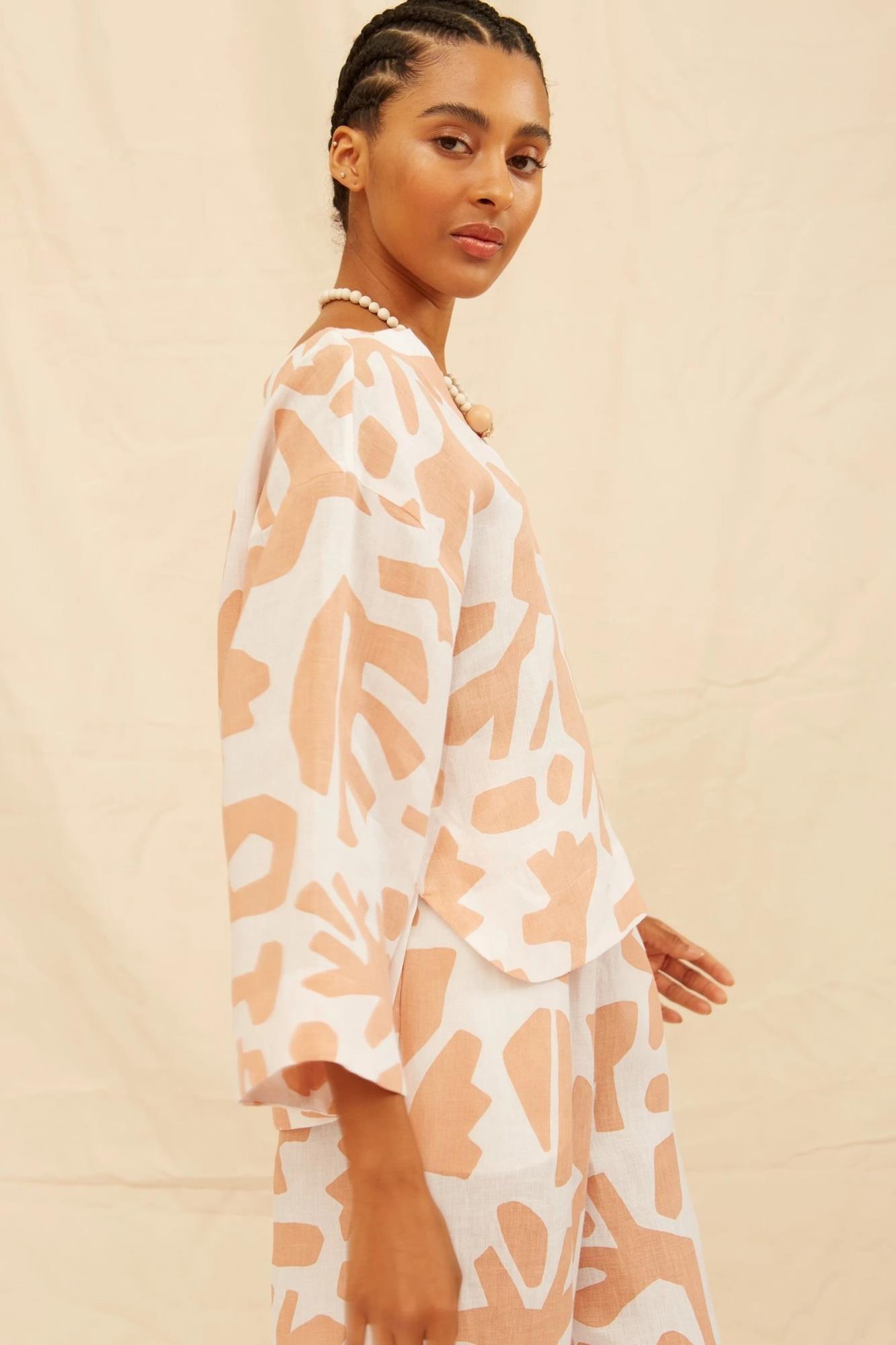 Clarisse Linen Blouse - Flavia Aranha