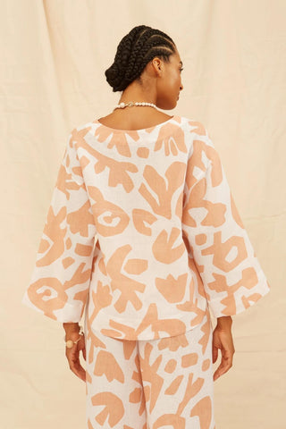 Clarisse Linen Blouse - Flavia Aranha