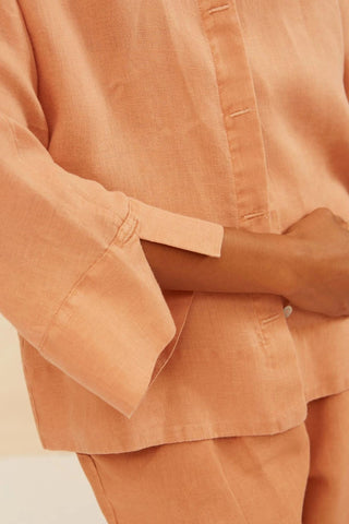 Lina Wide Linen Shirt - Flavia Aranha