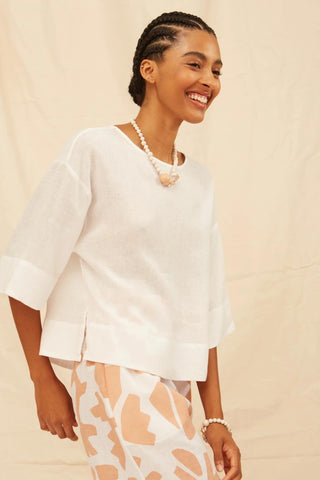 Maria Linen Blouse - Flavia Aranha