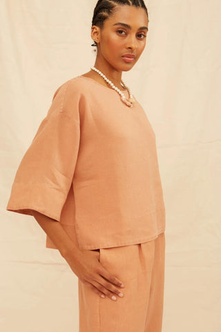 Maria Linen Blouse - Flavia Aranha