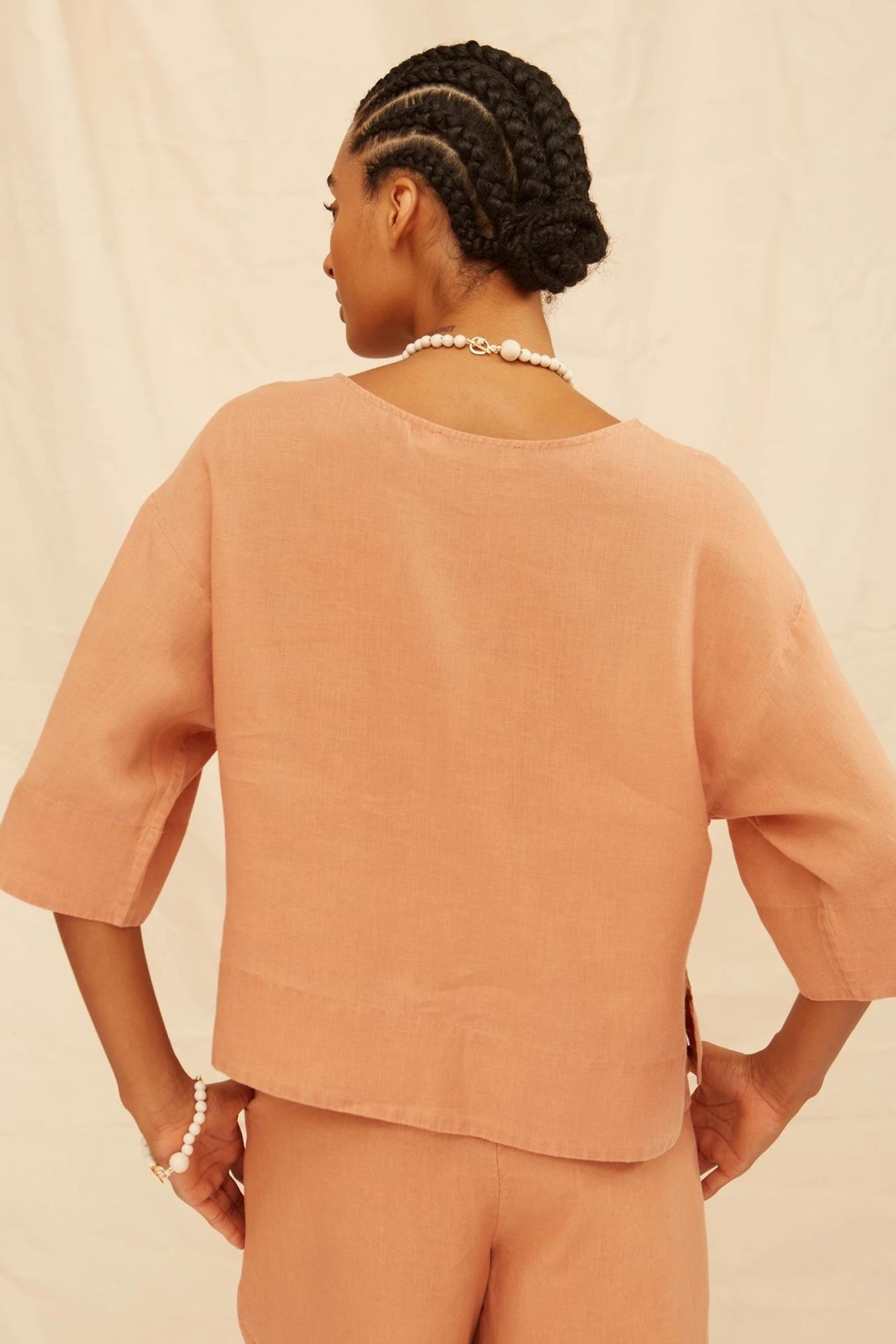 Maria Linen Blouse - Flavia Aranha