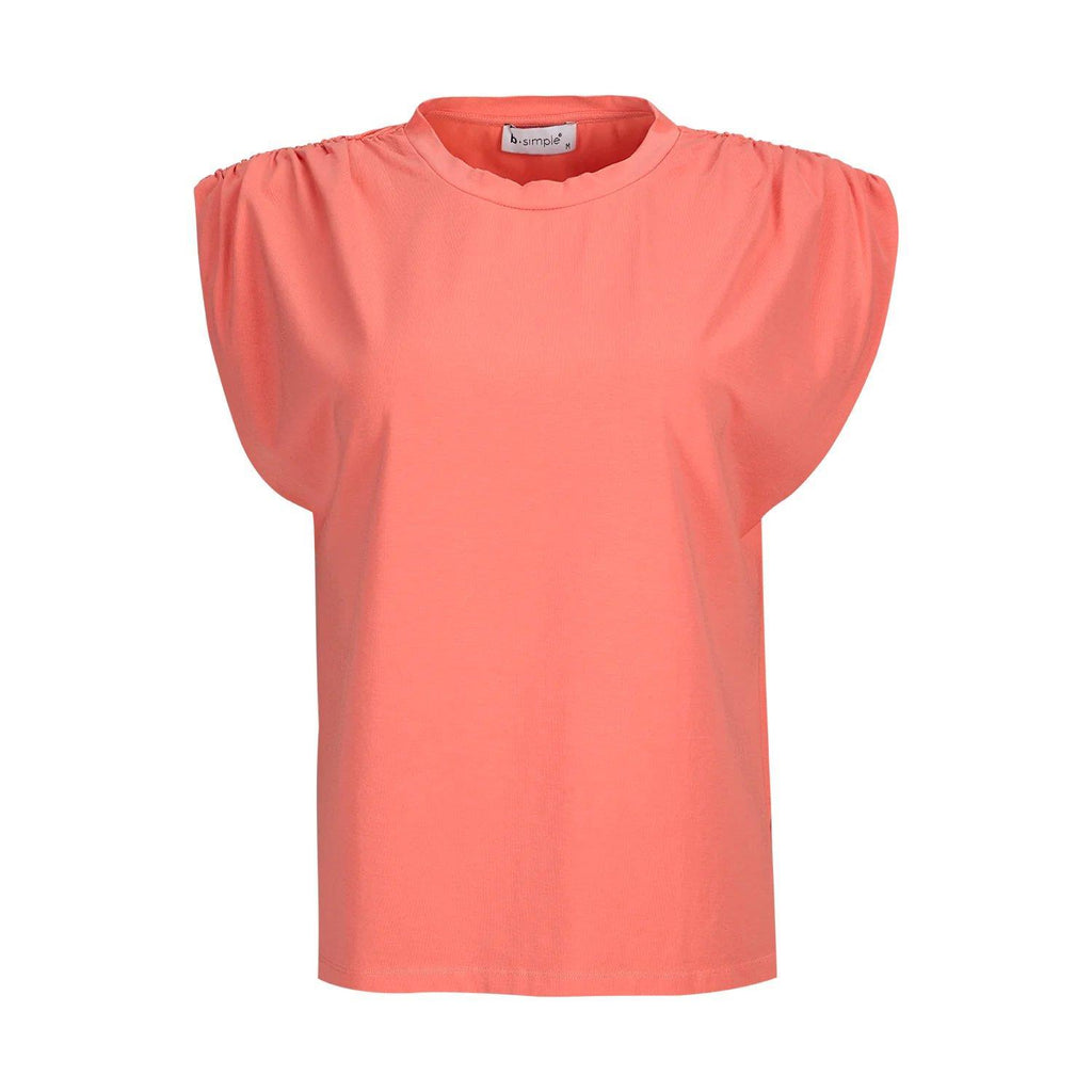 Ruffled Shoulder Top - b.simple