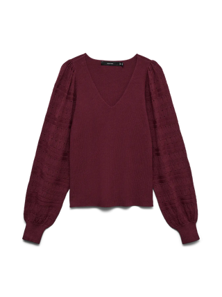 Considered Elegance: V-Neck Jumper in a Tangcell  EcoTang™ Blend