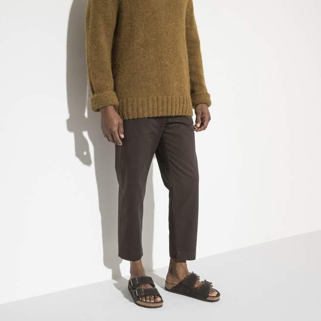 Arizona Shearling Mocca Suede Leather Narrow