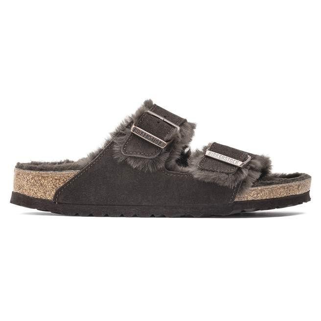 Arizona Shearling Mocca Suede Leather Narrow