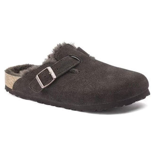 Boston Shearling Mocca Suede Leather Narrow