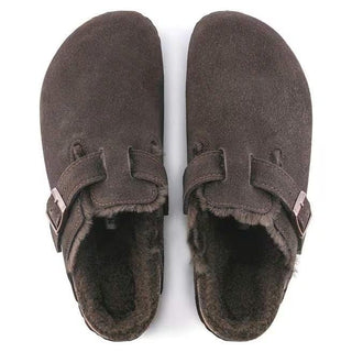 Boston Shearling Mocca Suede Leather Narrow