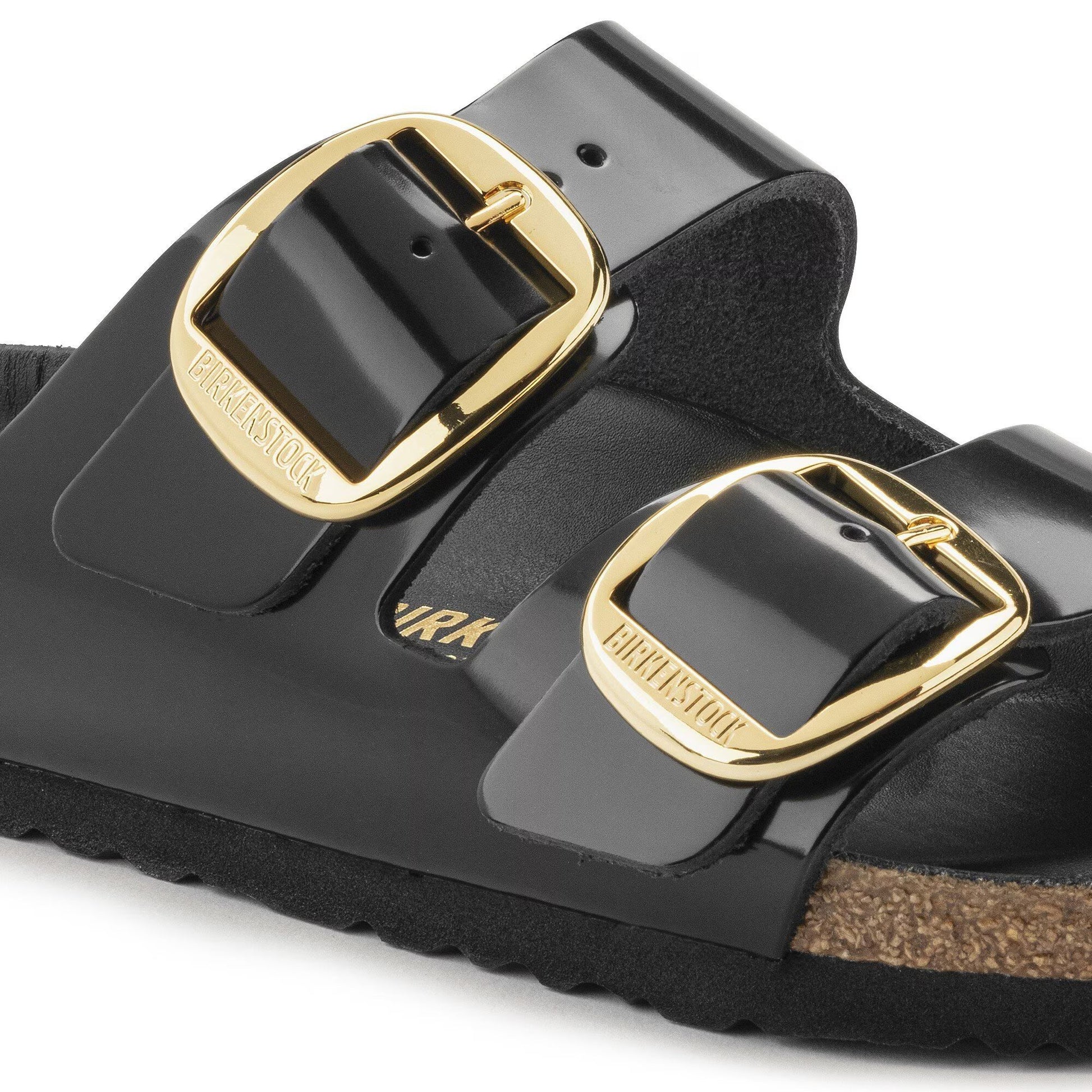 Arizona Big Buckle Natural Leather Patent Nappa Glamour