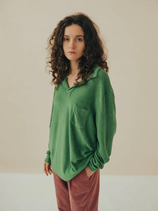 Unisex Polo Terry Long Sleeve - +351