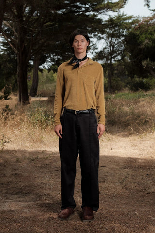 Unisex Polo Long-sleeved Terry