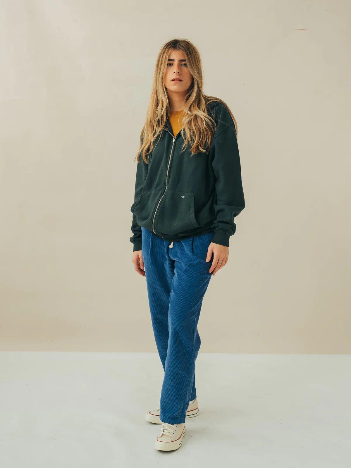 Hoodie with Zip Unisex - +351