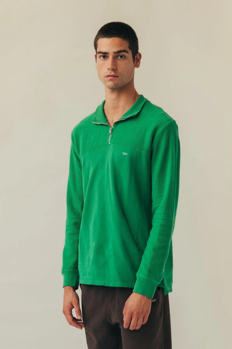Sweatshirt Zip Turtle Green - +351