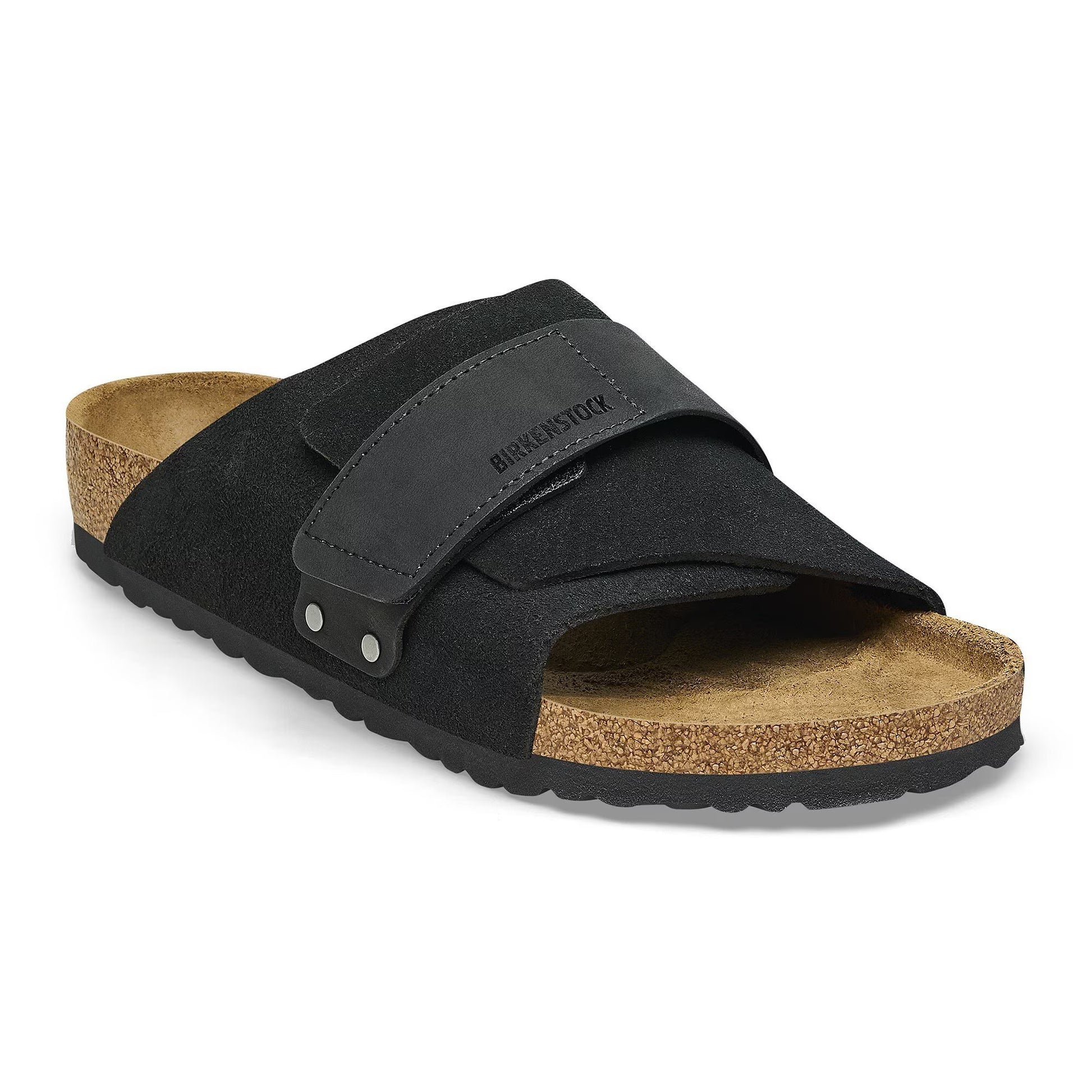 Kyoto Black Nubuck Leather Suede