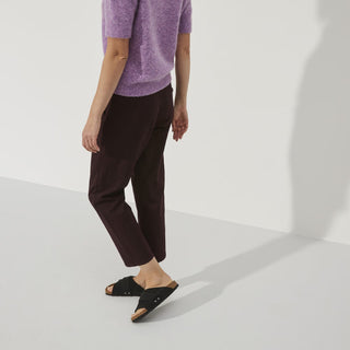 Kyoto Black Nubuck Leather Suede