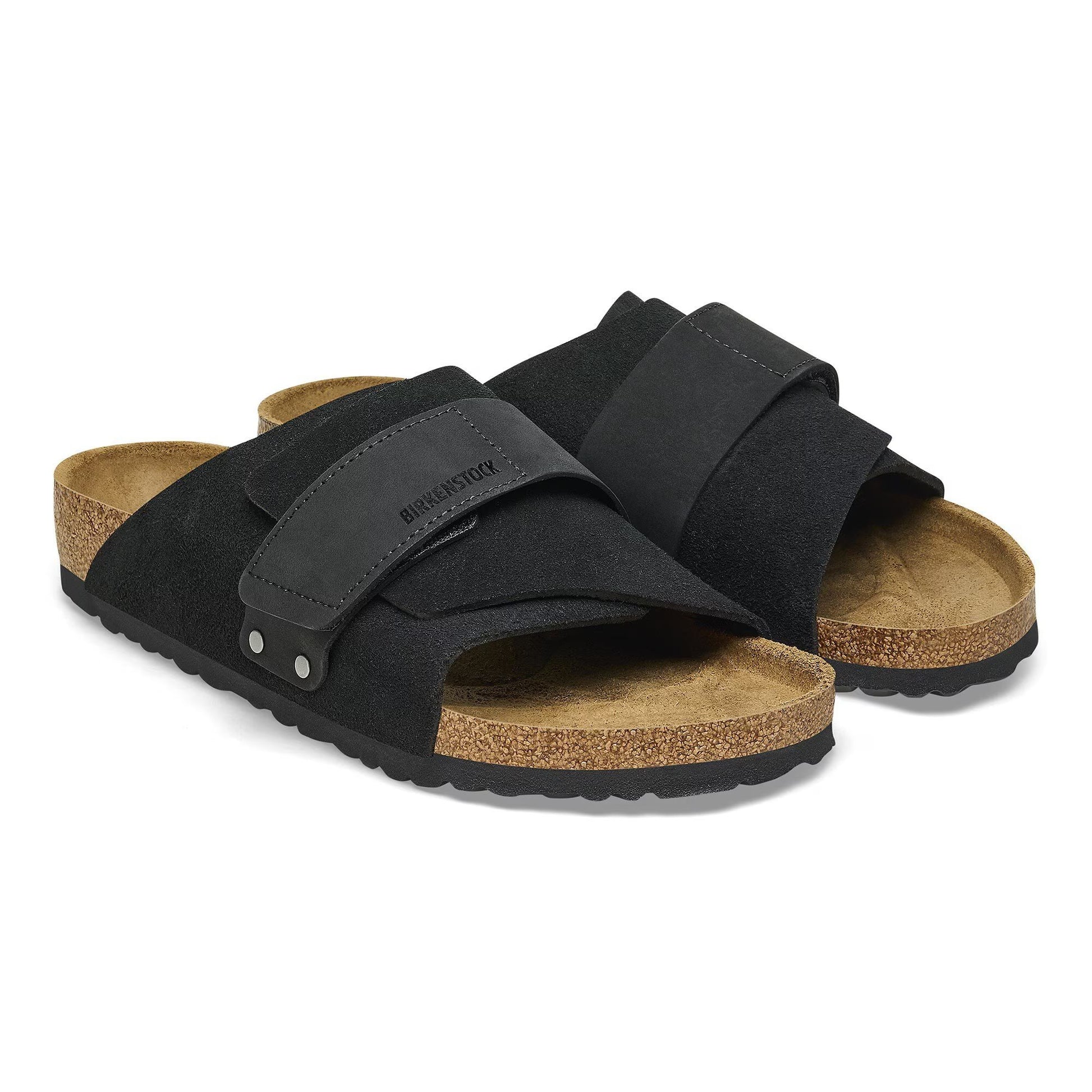 Kyoto Black Nubuck Leather Suede